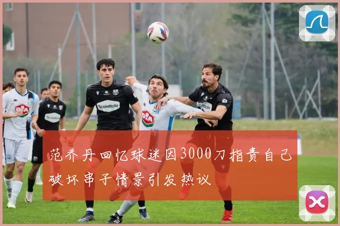 范乔丹回忆球迷因3000刀指责自己破坏串子情景引发热议
